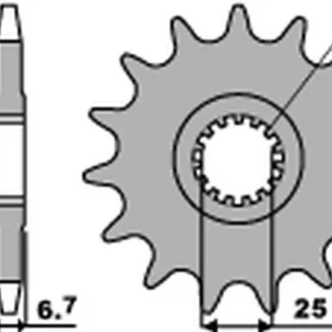 Vrácení Zdarma PBR řetězové kolo přední 2168 15 18NC YAMAHA YFZ 450/YFM 700 RAPTOR '06-'20 (JTF1592.15) (ŁAŃC. 520) (STD.+1) (MADE IN ITALY)